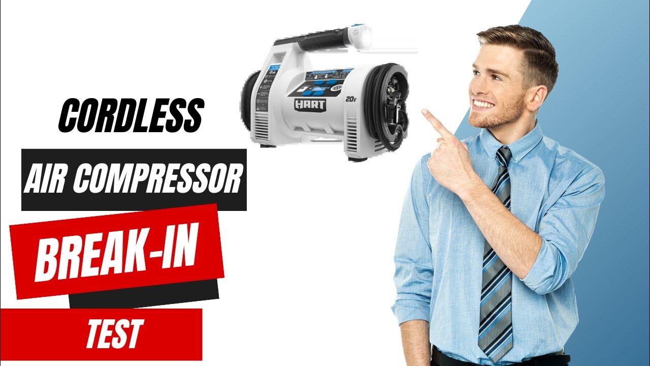 Searching 4 Hart Cordless Air Compressor Breakin and test YouTube