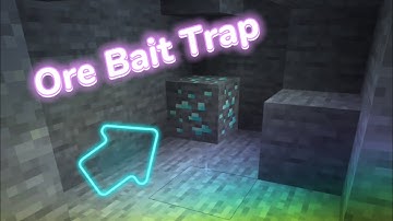 Minecraft | How to make an Ore Bait Trap | Easy