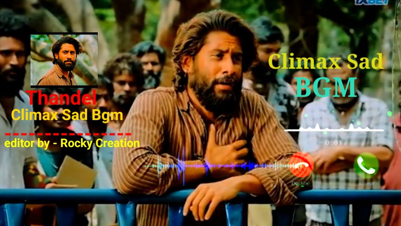 Thandel Movie Climax Sad BGM | Naga Chaitanya | Sai Pallavi | DSP | Rocky Creation
