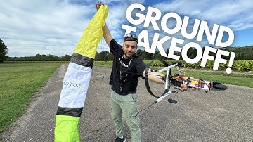 Can the HobbyKing Paramotor V2 TakeOff from the runway? - Paramotor V2 Maiden flight! 🪂[4K60fps HDR]