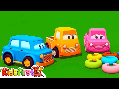Learn colors with clever cars. Learning videos.