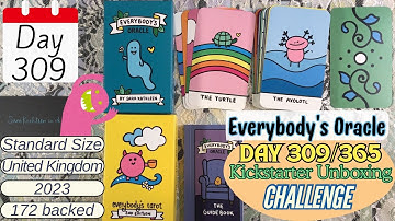 AKU312 - Day 309/ 365 Day #kickstarter 🐢 Everybody’s Oracle Deck #unboxingvideo #flipthru #notalking