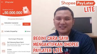 CARA MENGAKTIFKAN SHOPEE PAYLATER LITE screenshot 1