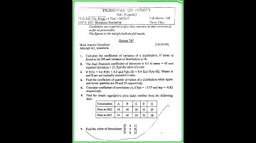 Bbs 1st year|| question paper of business statistics 2081 #exam #youtubeshorts