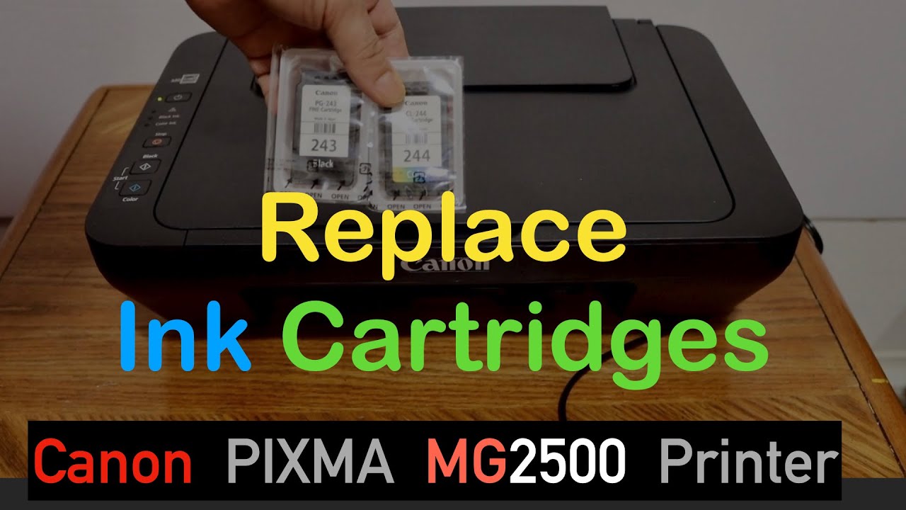 MG2500 Ink Cartridge Replacement. -