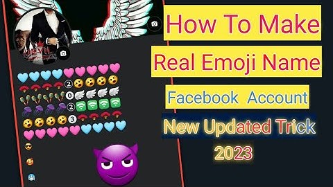 How to make emoji name facebook id 2023 | Emoji name facebook account kesy banye | Real Emoji fb id