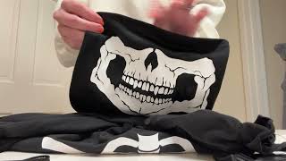 Halloween Girls Skeleton Costume Glow In The Dark- see how this looks up close!