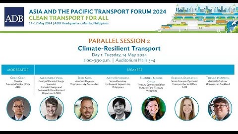 Parallel Session 2 - Climate-Resilient Transport: Transport Forum 2024