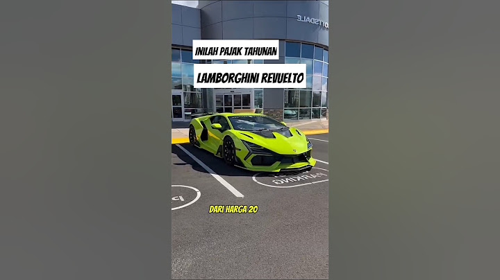 Berapa sih pajak LAMBORGHINI REVUELTO ⁉️