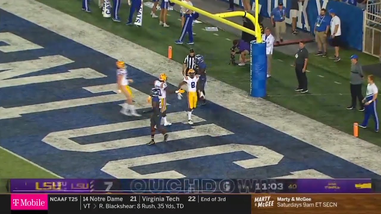 LSU Tigers process the loss over the Kentucky Wildcats.