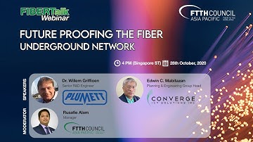 FIBERTalk Webinar 8: Future Proofing the Fiber Underground Network | Plumettaz | Converge ICT