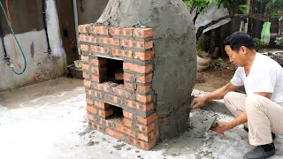 How to make a simple pizza oven, grill meat at home