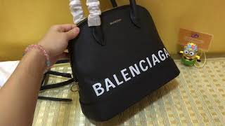 balenciaga ville s leather tote