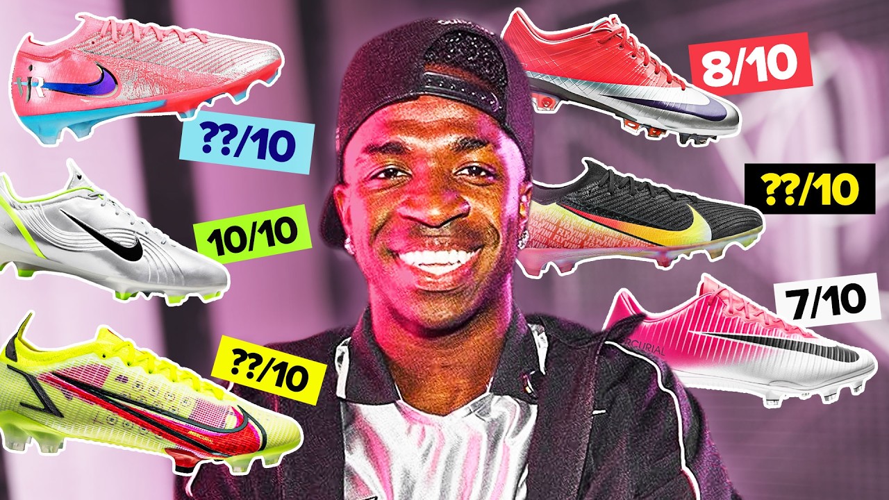 I got VINI JR to rate his favourite MERCURIAL boots - YouTube