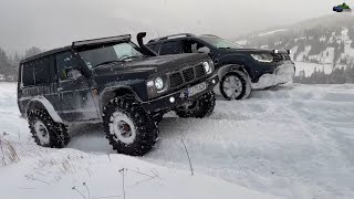 Nissan Patrol M57 3.0 vs Duster Snow Offroad