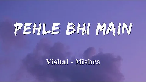 Pehle Bhi Main || Vishal Mishra || Animal || Official Audio || Lyrics Video || SF LYRICS HUB ||