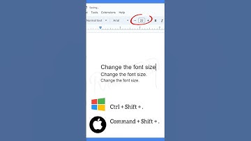 How to Increase & Decrease Font Size in Google Docs II Google Docs Shortcuts II Shortcuts