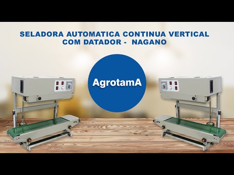 Vídeo de Seladora Automática Contínua Vertical com Datador Industrial