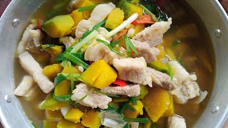 แกงฟักทองใส่หมูสามชั้น - [ครัวกอไผ่ - Kophi Cooking]