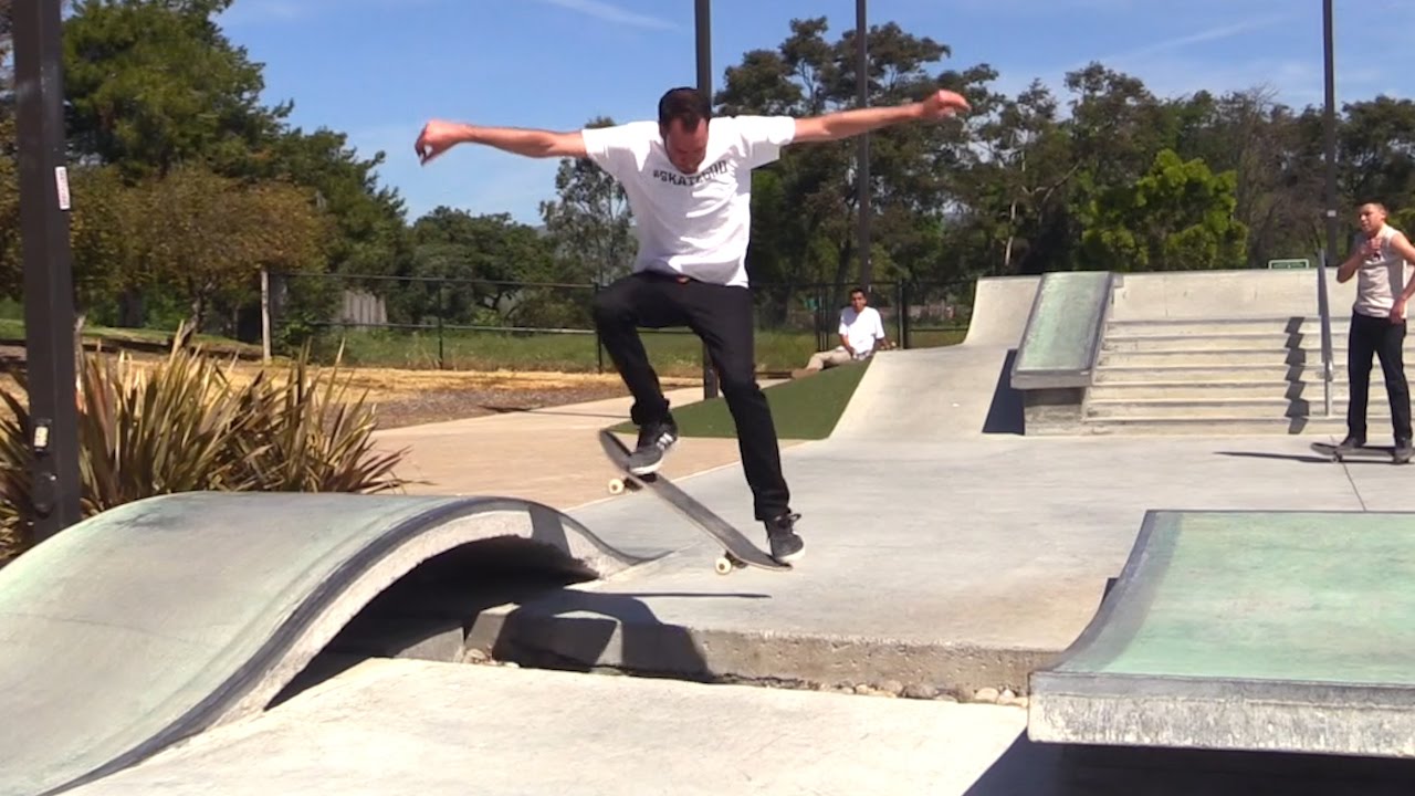 Frontside 180 Over A Gap Lance Live Skate Support Youtube