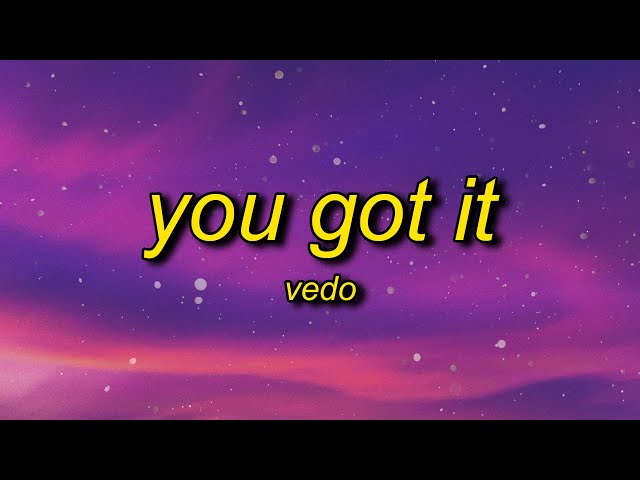 VEDO - You Got It (Lyrics) | it's time to boss up fix your credit girl get at it class=