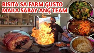 PAG BISITA NG SOLID SUBSCRIBER SA KABELLYS FARM / GUSTONG MAKA SABAY SA PAG KAIN ANG TEAM