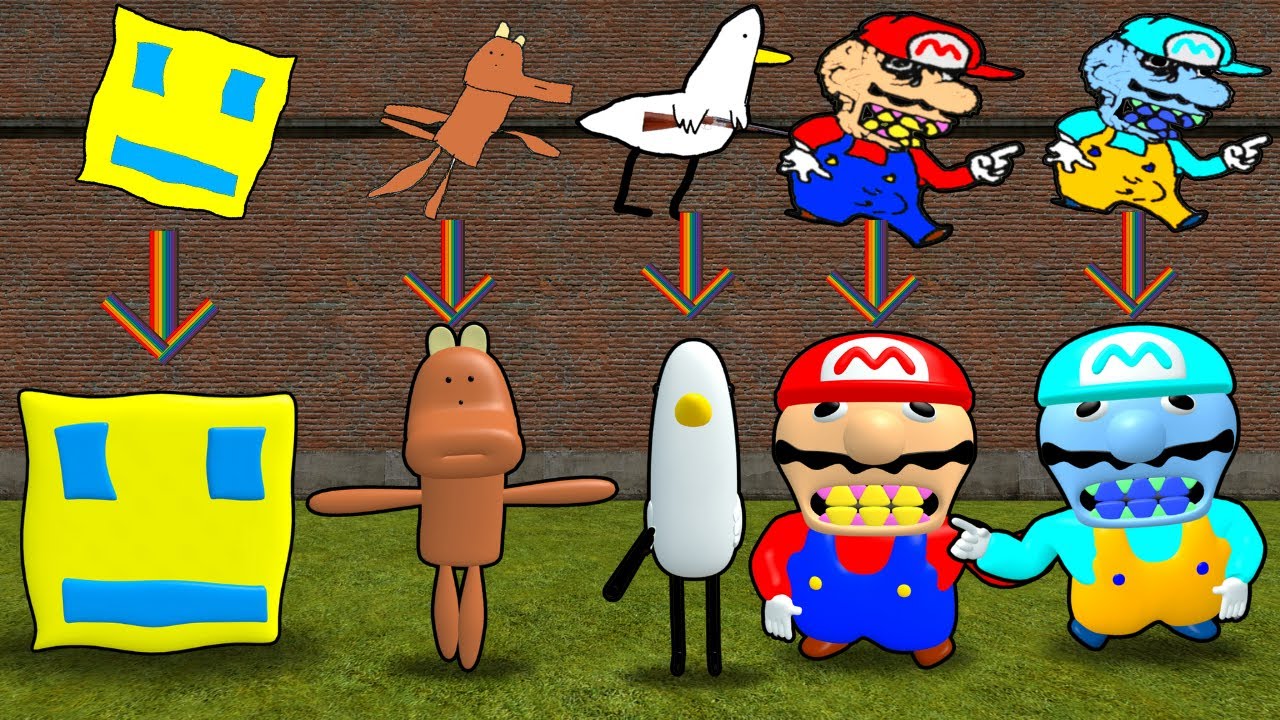 New 2D vs 3D Memes Nextbot In Garry's Mod