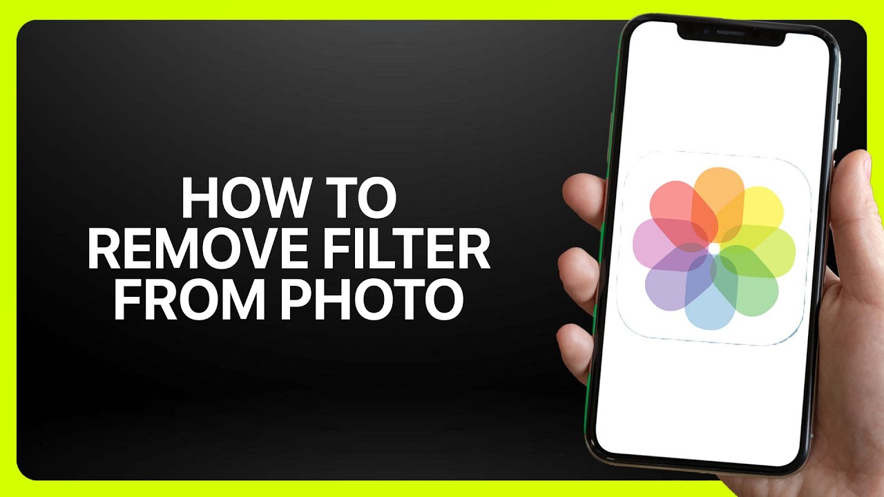 How To Remove Filter From Photo In iPhone Photos App ! Tutorial - YouTube