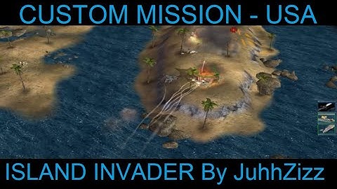 (Island Invader) Command & Conquer Generals-Zero Hour. Custom Mission - USA