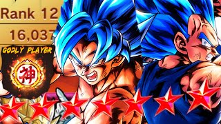 RANK 12 IN GOD RANK! 14 STAR LEGENDS LIMITED BLUE BROS ON THE BEST MONO PURPLE SET UP! DB Legends