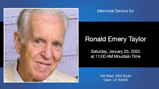 Ronald Emery Taylor Memorial Service