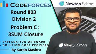 Codeforces Round 803 Division 2 | Problem C : 3SUM Closure Solution | In Hindi | Editorial |