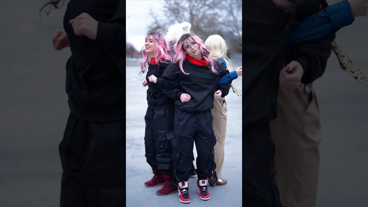 I’m ridin’ solo 🕺 - Jujutsu Kaisen cosplay group ​⁠w/ @halcybella @prototype_fox @Athena_grimes