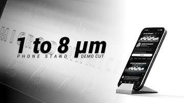 Machining 1 μm Phone Stand on Our Most Compact Machine MEGA 30V