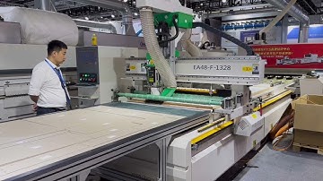 EA48-F-1328ATC nesting machine to show the Dust removal