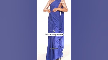 Infinity Drape in a lightweight saree | infinity drape | Saree drape | different styles | #shorts