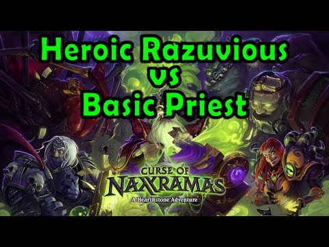 Hearthstone: Curse of Naxxramas - Instructor Razuvious with a Basic Priest Deck