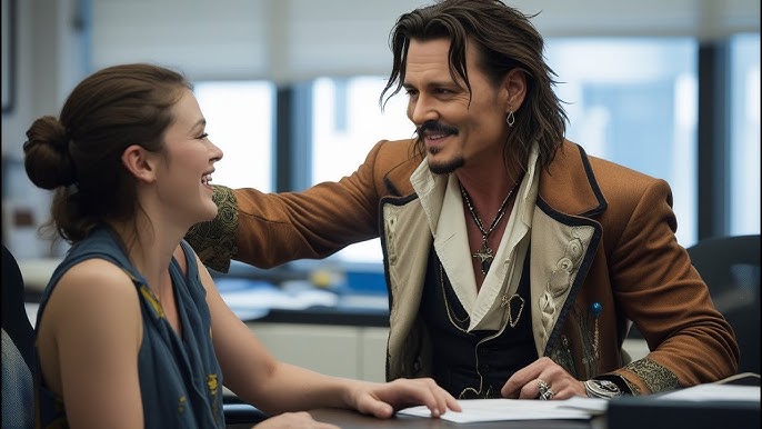 Johnny Depp SURPRISES Deaf Fan with Sign Language - YouTube