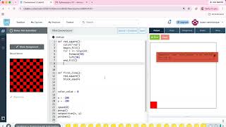 Arduino + python 1.19.6 სავარჯიშო - Checkerboard / codehs.com / პროგრამირება / ლევან ნიშნიანიძე 