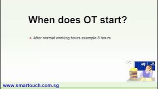 Payroll Malaysia : Normal Working Hours and Days Normal Hours and OT (Maybank, CIMB, PBB, Payslip)