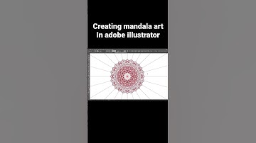 Creating Mandala design in adobe illustrator!! #mandala #design #adobeillustrator #graphicdesign