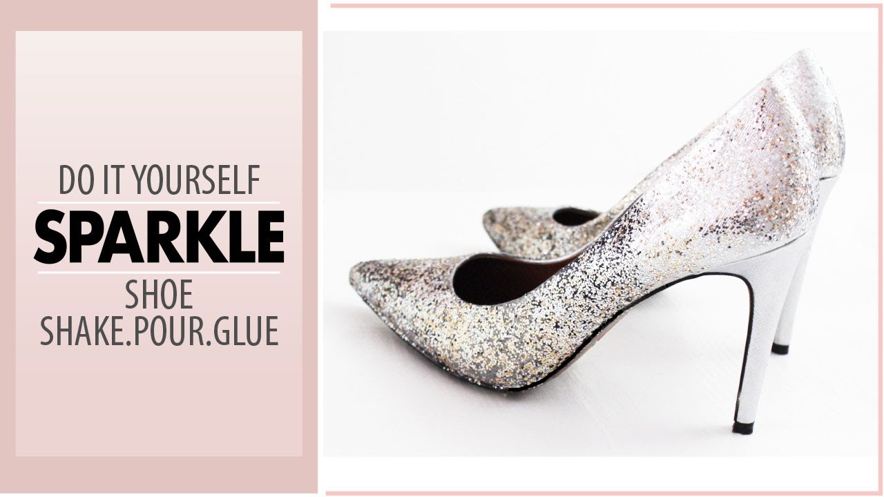 How to Make Glitter Shoes! - A Beautiful Mess