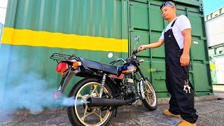 SUZUKI RG80E/久しぶりのエンジン始動!! - YouTube