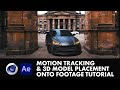 C4D Motion Tracking & 3D model placement onto footage tutorial with David Villa