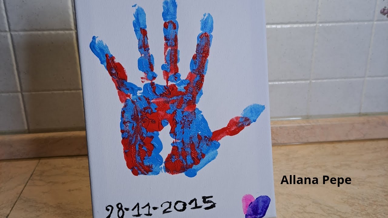 Tela Per Impronte Digitali Con 6 Colori | Kit Creativo Per Decorazioni Casa E Matrimoni