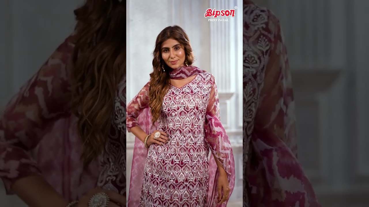 Bipson Bugatti 2295 Stylish Organza Fastive Wear Collection.Order on +917227971274