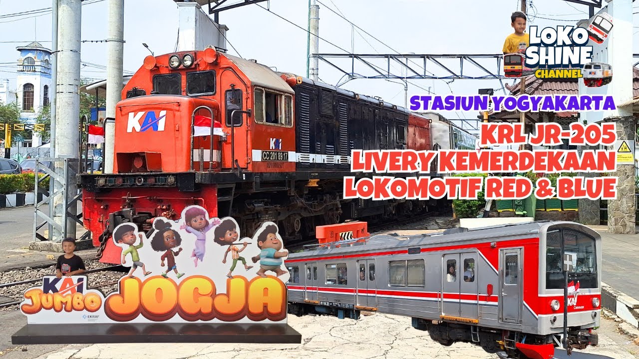 Nuansa Kemerdekaan | Hunting Kereta di JPL Geser, Stasiun Tugu Jogja 🚉