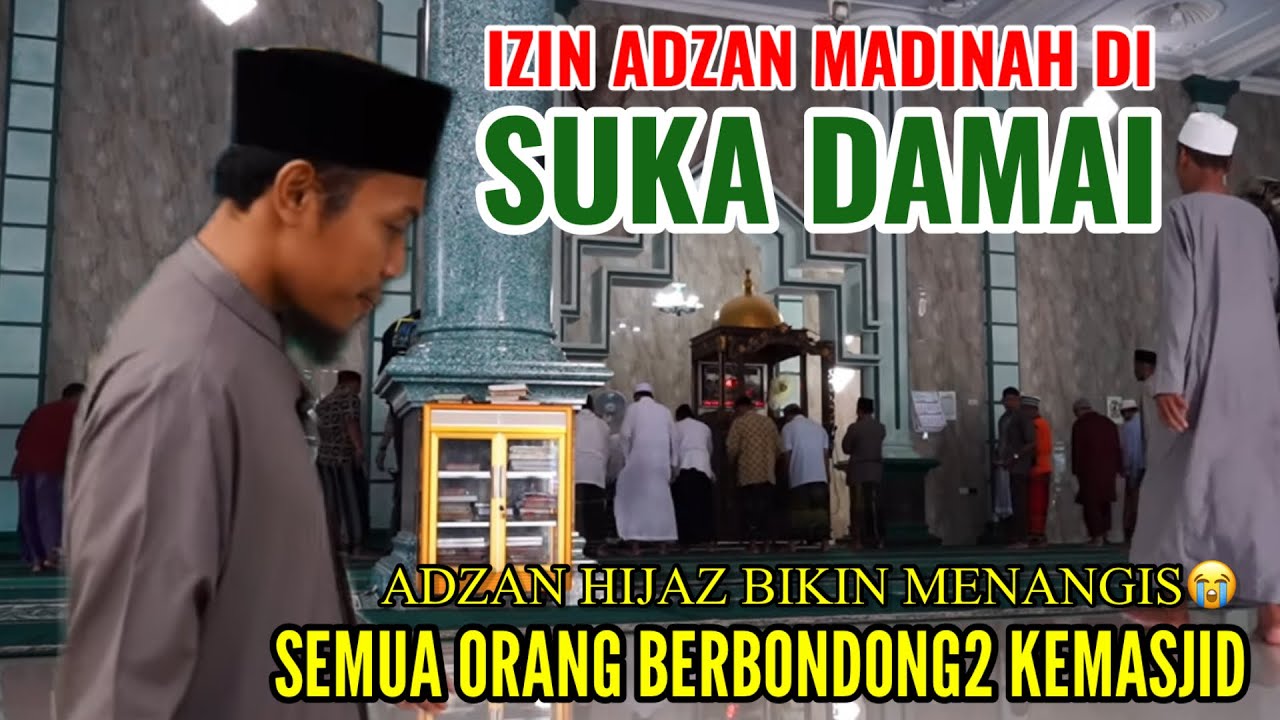 Mencoba Adzan Madinah Paling Merdu di Masjid Orang Bikin Semua Berbondong-bondong ke Masjid 😭