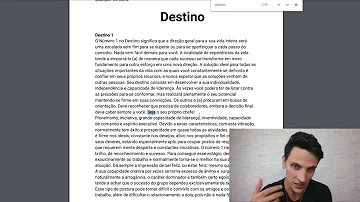 O que significa destino 8?