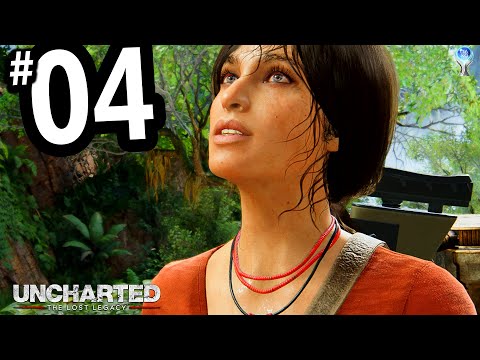 Axe Temple 4K ULTRA HD - UNCHARTED THE LOST LEGACY Walkthrough Part 4 PS5